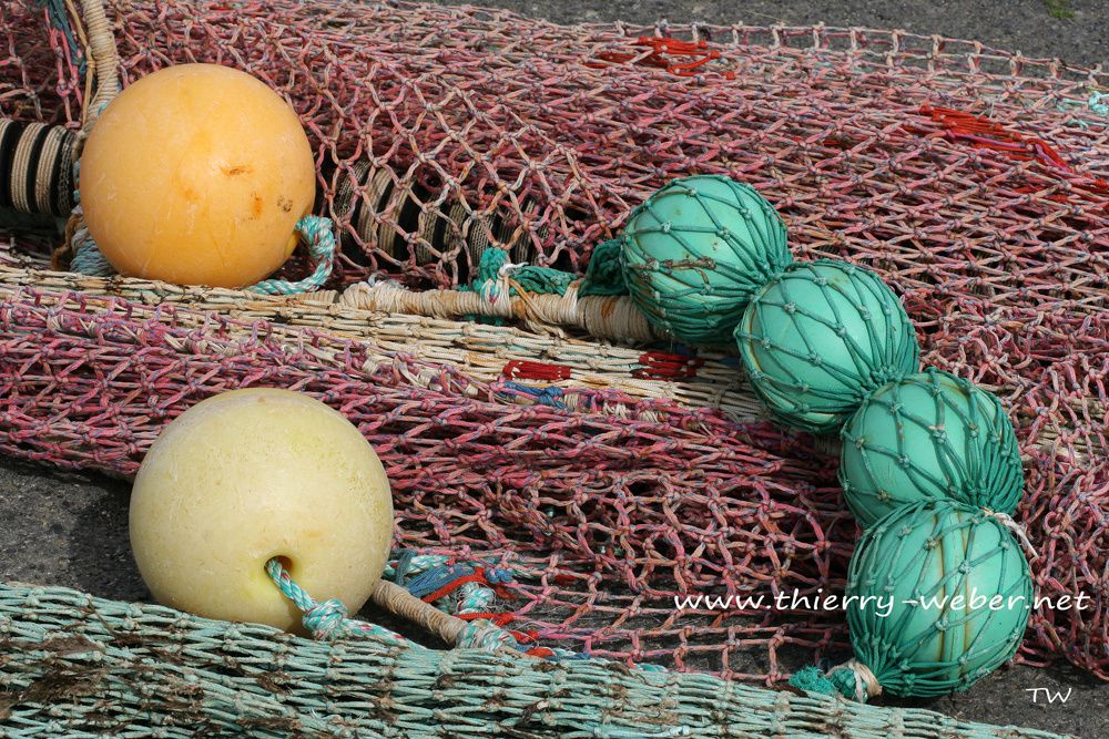 Ambiance de Ports Bretons - Les filets de pêche - Photos Thierry Weber Photographe La Baule Guérande