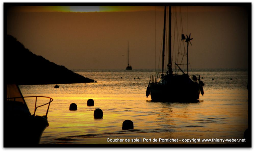 Coucher de soleil sur le Port de Pornichet (Loire-Atlantique) - Photos Thierry Weber Photographe de Mer La Baule Guérande