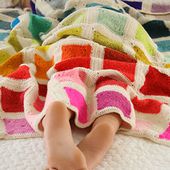 Bear's Rainbow Blanket pattern by Purl Soho