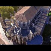 La Cathédrale de Toulouse en Haute-Garonne vue du drone, une vidéo LFVDD