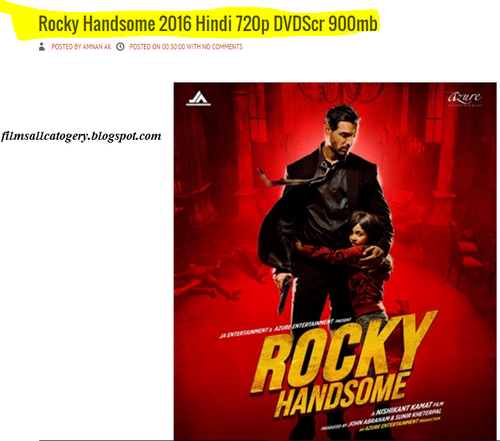 Dual Audio Movies Hindi English 720p Rocky Handsome 1080p