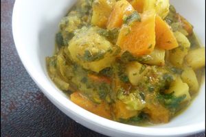 Curry de potimarron & pomme de terre