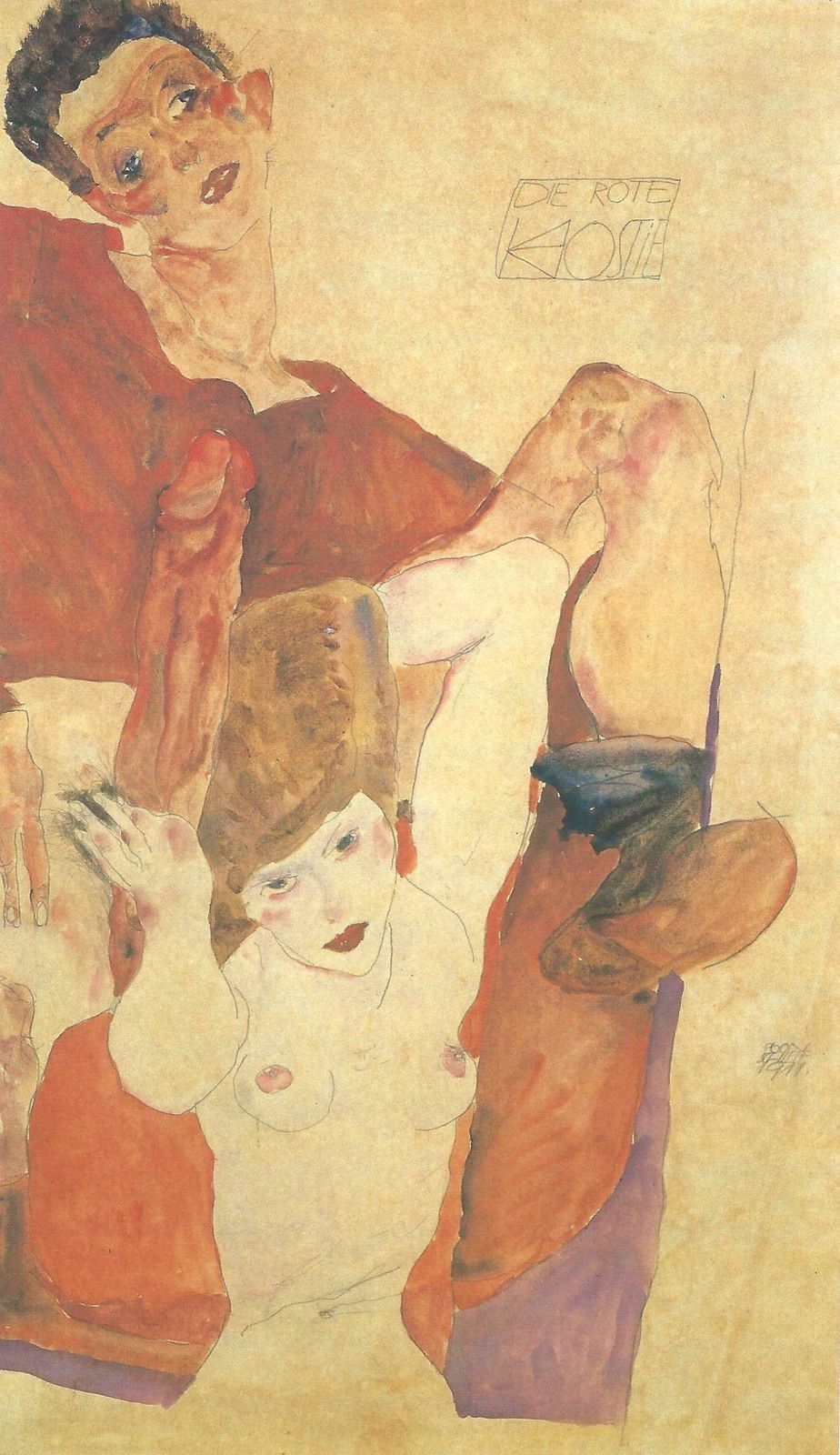 L'hostie rouge, Egon Schiele, 1911